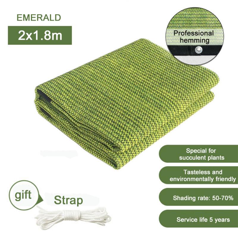 

Succulent Plant Cover Shading Breathable Shade Sails Sunproof HDPE Shelter Patio Outdoor Awning Anti UV Garden Wear Resistant, Dark green 1x1.8m