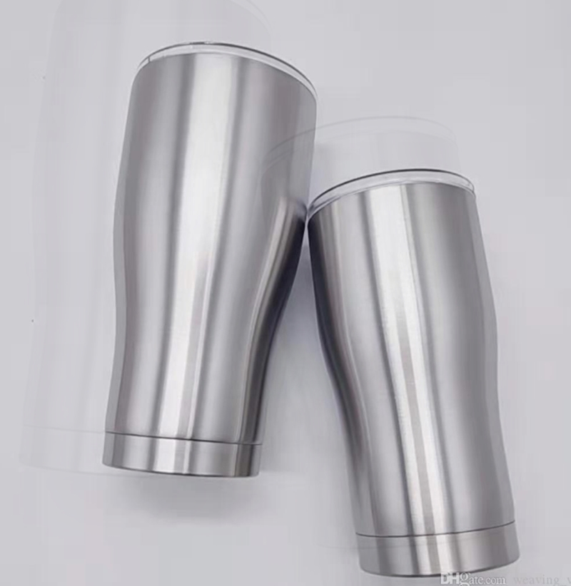 

20oz Curved tumbler with lid lid double walls Stainless Steel vacuum Insulated travel mug for free shipping A10, As pic