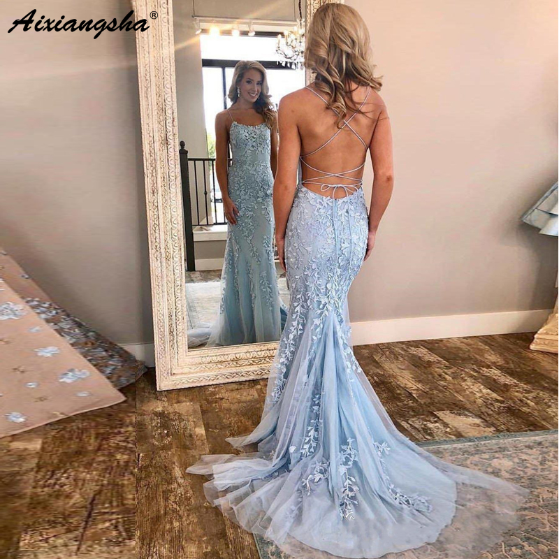 mermaid shape prom dresses