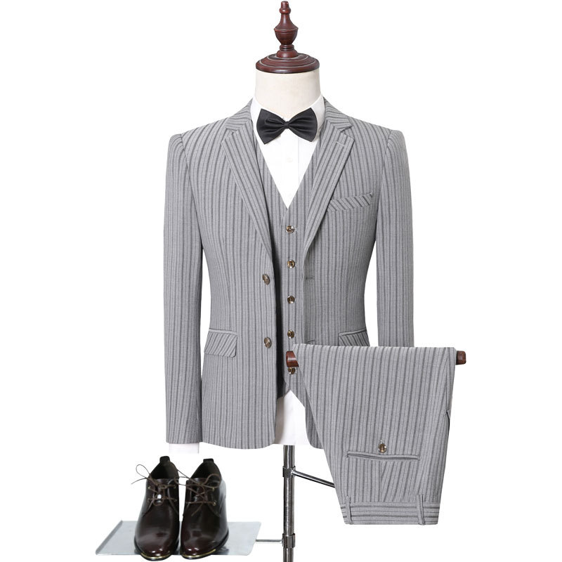 

Large three piece suit for men, Tz100gray