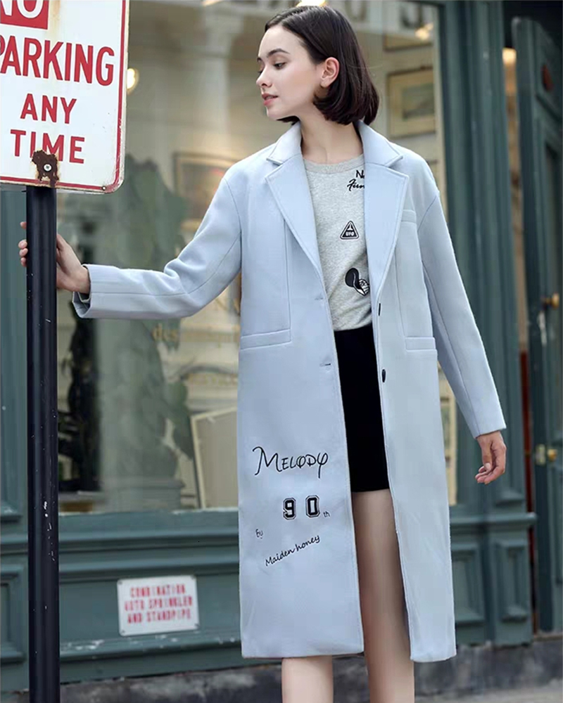 sky blue winter jacket