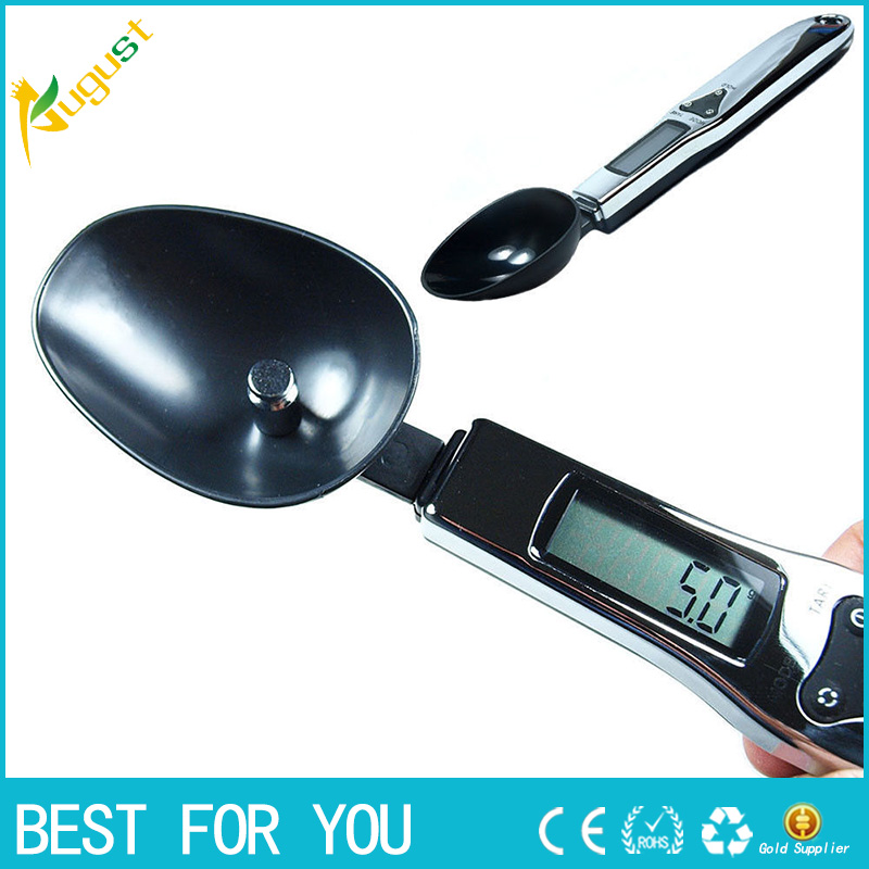 LCD Digital Electronic Kitchen Lab Gram Measuring Spoon Weighing Scale Stainless LCD Display 0.1g/500g Scoop Scale LCD Digital Electronic Kitchen Lab Gram Measuring Spoon Weighing Scale Stainless LCD Display 0.1g/500g Scoop Scale