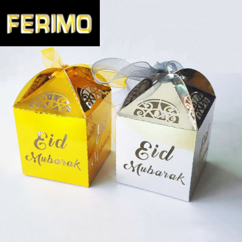 

50 pcs Laser Cut Favors Box Gifts Candy Boxes With Ribbon Baby Shower Wedding Birthday Party Supplies