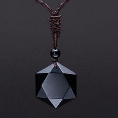 COOLSTEELANDBEYOND Vintage Unisex Star-of-David Collar con Colgante para Hombre para Mujer Acero Inoxidable con 30/ cm Cadena de Bolas
