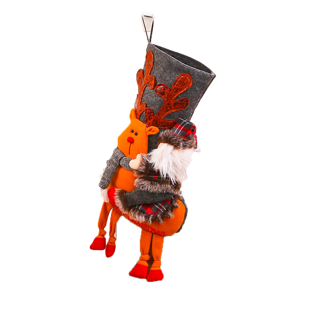 

1Pc Novelty Christmas Stockings Christmas Tree Hanging Socks Decor Santa Festival Party Ornaments(Santa Claus) As Shown