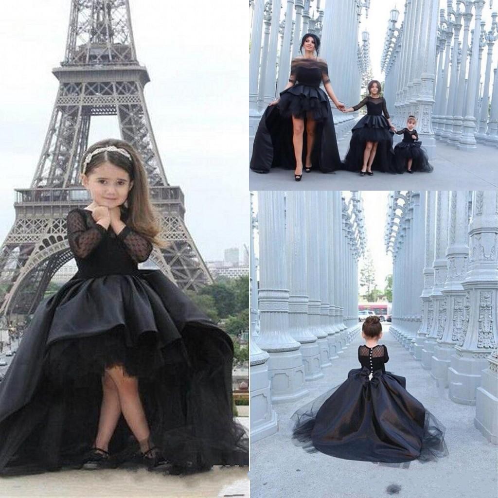 Wholesale Toddler Black Tulle Dress 