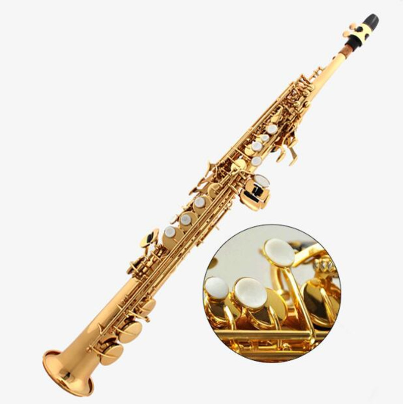 High quality Yanagisawa W02 New Musical Instruments Lacquered gold Top B Soprano saxophone Professional performance