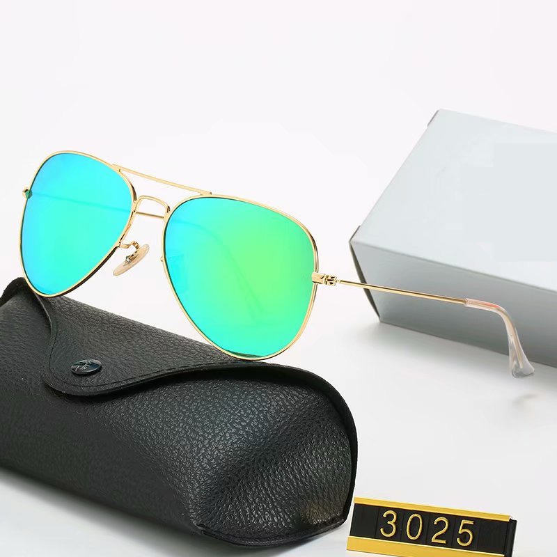 

2020 Hot Sale Sunglasses Vintage Pilot Sun Glasses Polarized UV400 Bans Men Women 3025 sunglasses, White;black