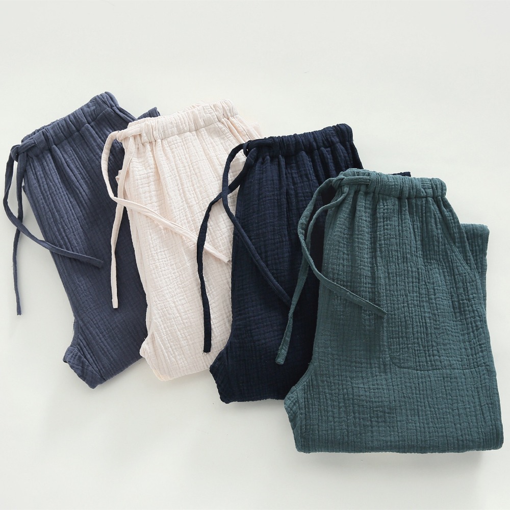 

Plus Size Cotton Soft Spring Summer Women's Sleep Bottoms Pajamas Bottoms Sleepwear Pants Loose Pajamas Women Men Pants, Men gray