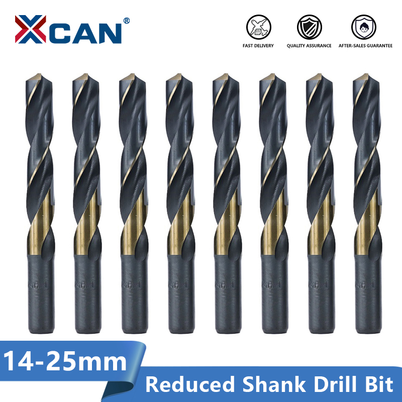 

XCAN Reduced Shank Drill Bit 14-25mm Twist Drill Bit HSS Hole Cutter Metal