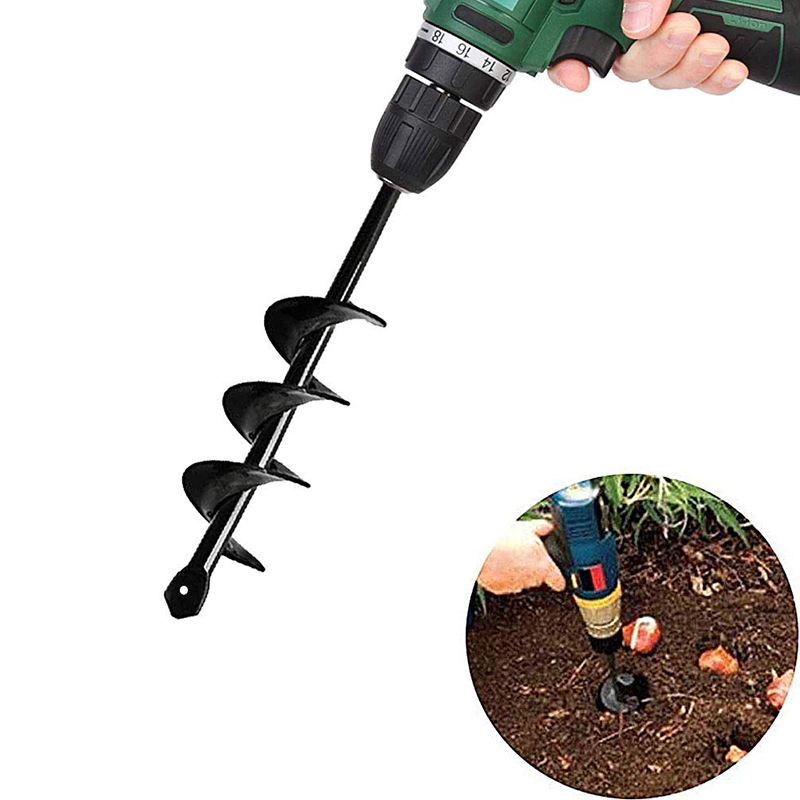 

1PCS 9"-18" Irrigating Spiral Drill Bit Hole Dig for Garden Auger Planting Seedlings