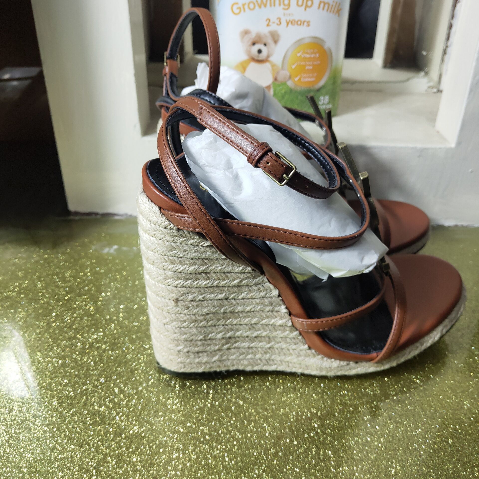 

Hot Sale-European Classic Luxury Slippers Sexy sandal Knitting style Leather Stitching and Making Belt Buckles, Black