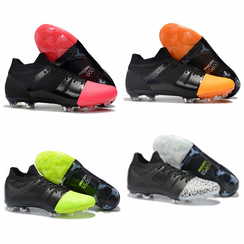 

2019 mens soccer shoes Mercurial Greenspeed 360 FG soccer cleats Mercurial Superfly Crampons de football boots chuteira black, As picture 1