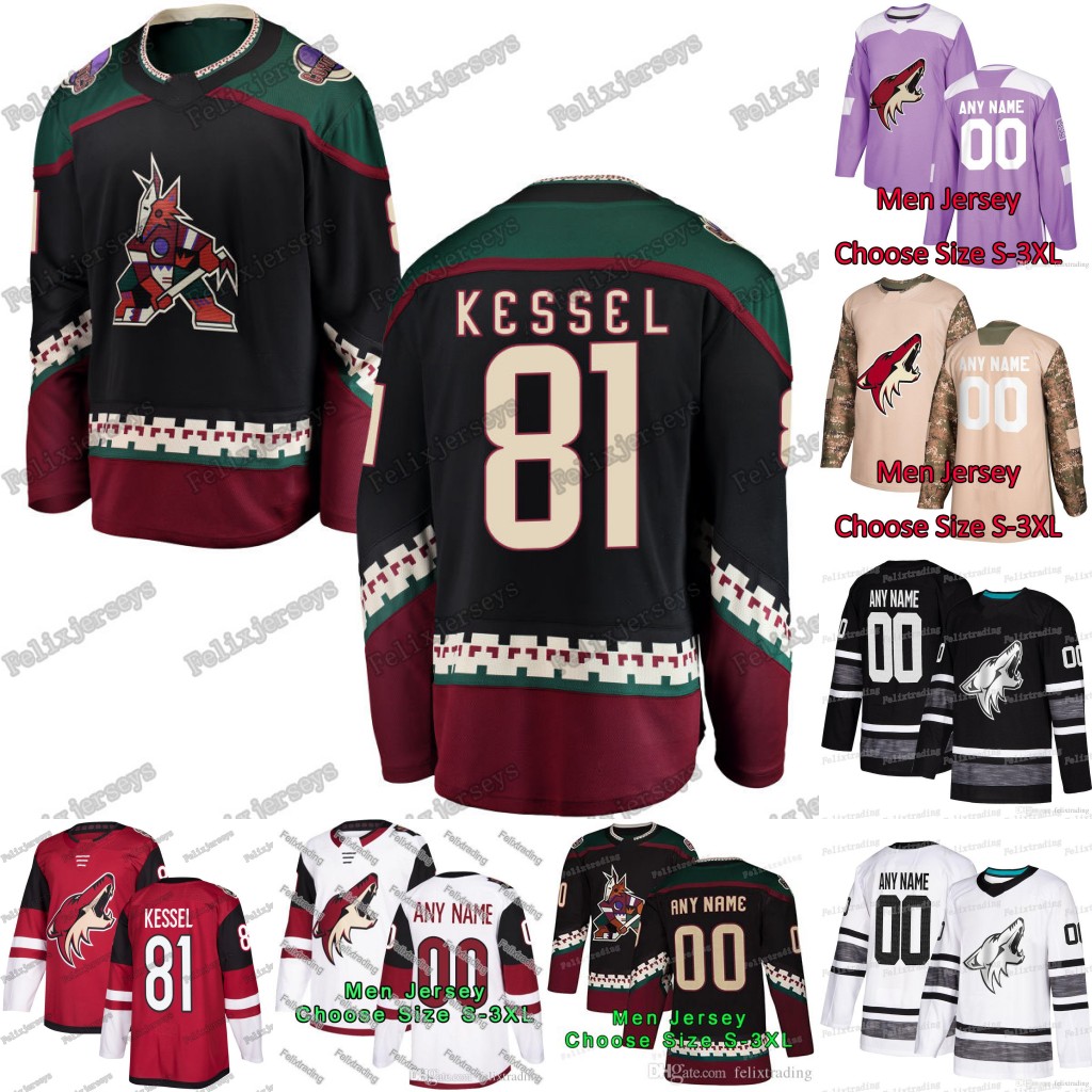 

Phil Kessel Arizona Coyotes Jersey Clayton Keller Derek Stepan Oliver Ekman-Larsson Lawson Crouse Johan Larsson Nick Cousins Nick Schmaltz I, Black;red