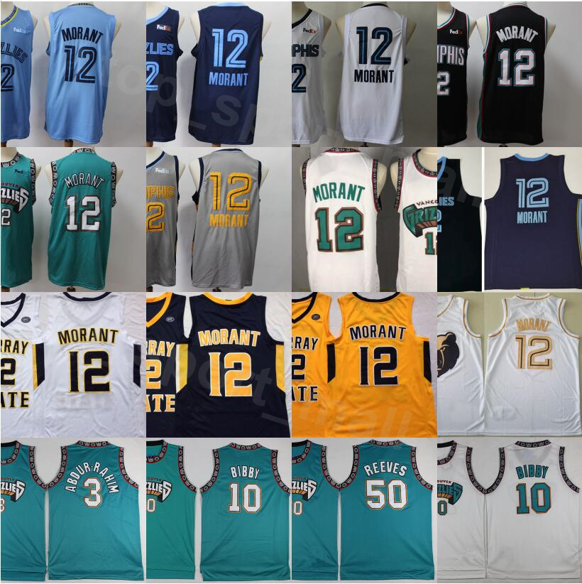 

Cheap Basketball Michael Mike Bibby Jersey 10 Ja Morant 12 Bryant Reeves 50 Shareef Abdur Rahim 3 Old Vancouver Green Turquoise PRO Green, 10 white