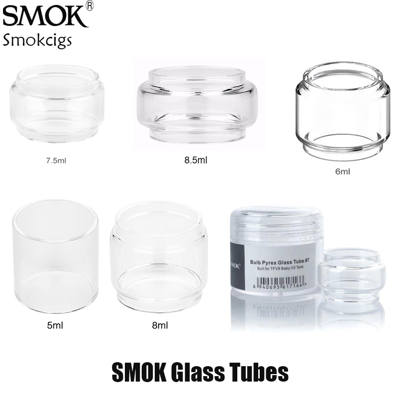 

Smok Glass Tube For Smok TFV16 Tank TFV8 Baby Vape Pen 22 Stick V9 Max TFV12 Prince Replacement Glass Tube 100% Original