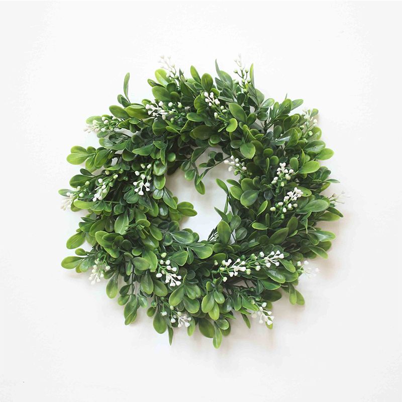 

30cm Simulation Green Grass Ring Wedding Supplies Props Door Decoration Wall Decoration Pendant Window Shooting Props, As pic