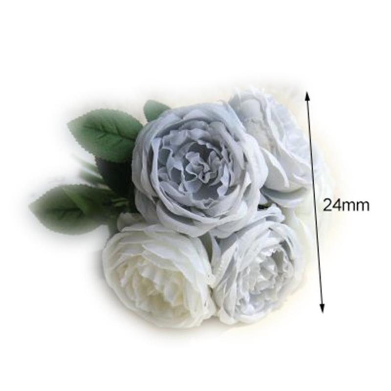 

Imitation Rose Fake Flowers Lifelike Wedding Bouquet Vase Flower Home Decoration Wedding Ornament Supplies, As pic