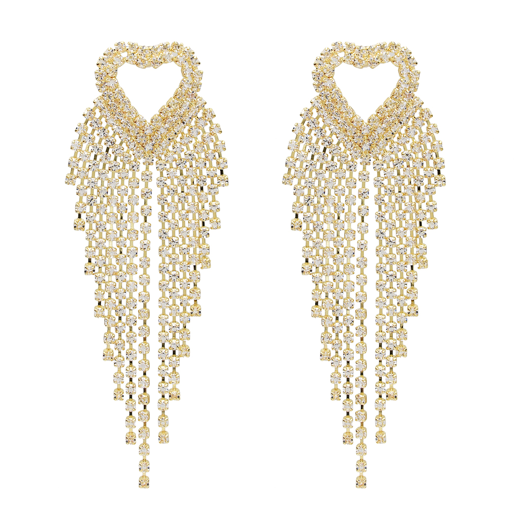 

New fashionable fashionable female love ear act the role ofing tassel w pendant women's fashion earrings head ornaments Pendant Jewelry Gift