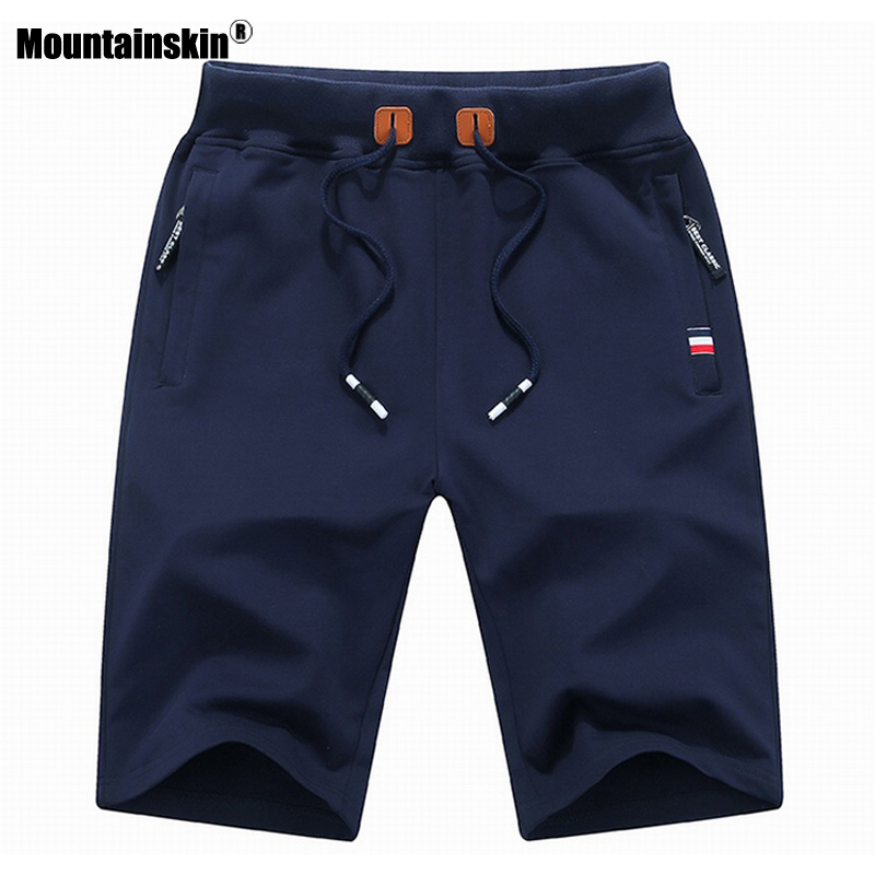 

Mountainskin 2020 Solid Men's Shorts Summer Mens Beach Shorts Cotton Casual Male Sports homme Brand Clothing SA932, Black