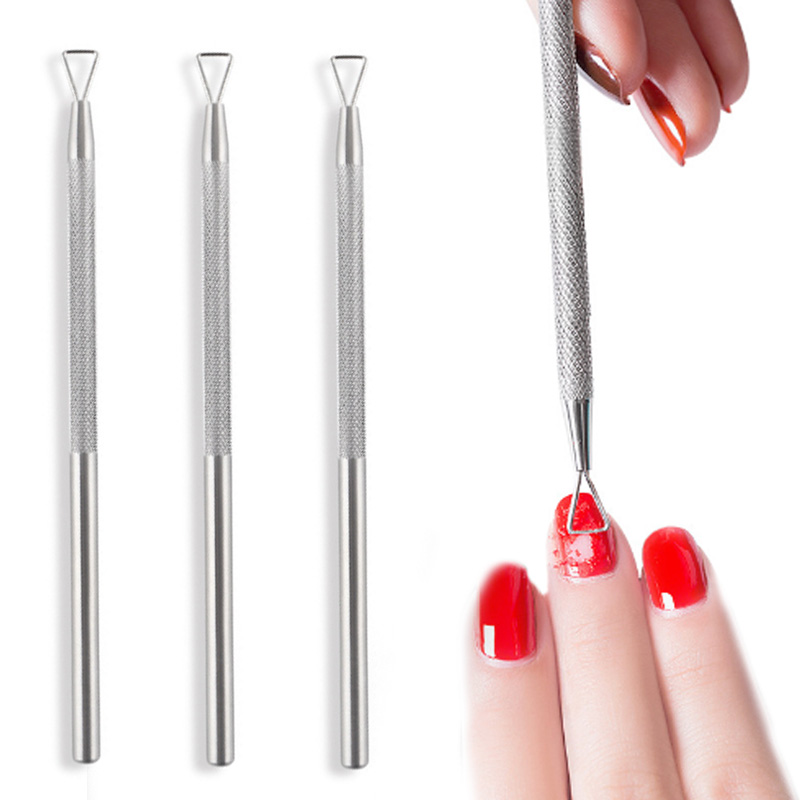 

Sale Stainless Steel Removal Cuticle Cleaner Nail Tools Stick UV Gel Polish Manicure