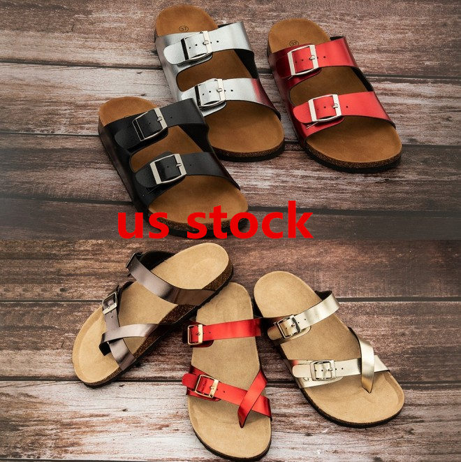 

US STOCK, Arizona 2020 Summer Beach Cork Slipper Flip Flops Sandals Women Mixed Color Casual Slides Shoes Flat Free Shipping 36-46 FY9067
