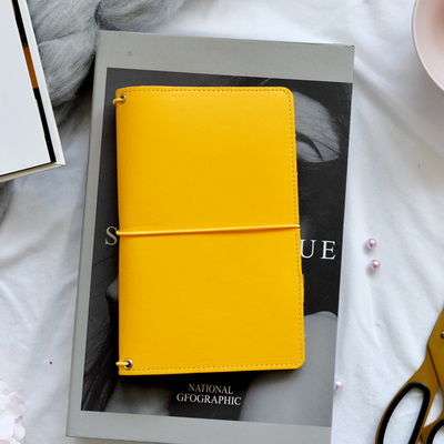 

Lovedoki Cute Leather Cover Travelers Notebook Journals Standard Portable Planner Diary Book Sketchbook 2019 School Stationery