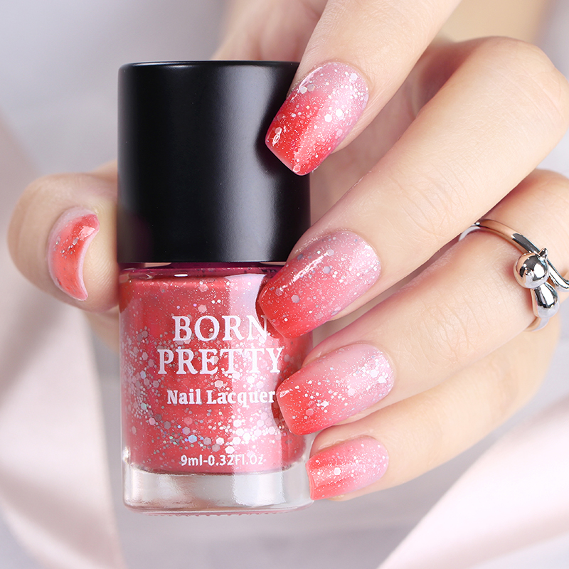 

9ml BORN PRETTY Peel Off Thermal Nail Polish Sunlight Sensitive Gradient Temperature Color Changing Nail Art Varnish 8 Colors, G006