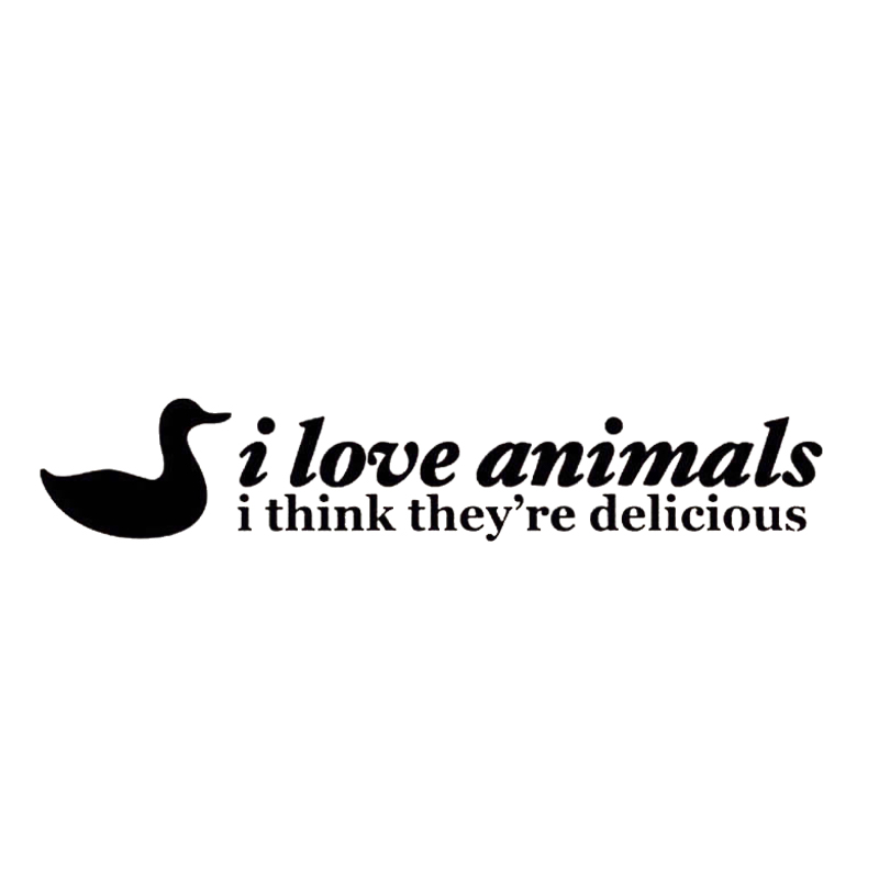 

16*3cm I Love Animals JDM Vinyl Decal Sticker Funny Car Window Bumper Novelty JDM Drift Vinyl Decal Sticker, Color