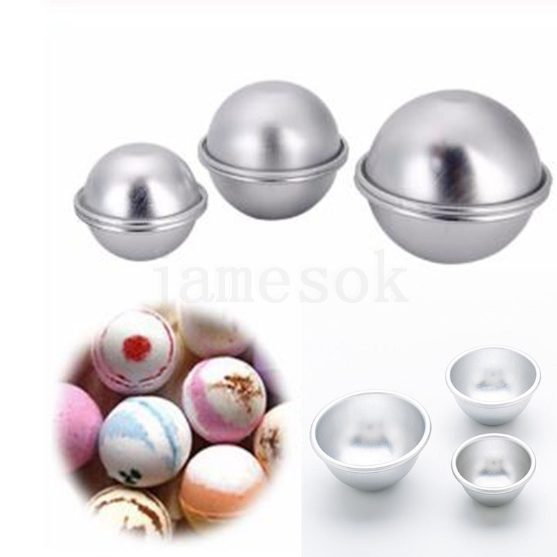

Aluminium Alloy Cake Mold DIY Bath Bomb Mould Salt Ball Homemade Crafting Gifts Semicircle Sphere Mold DA327
