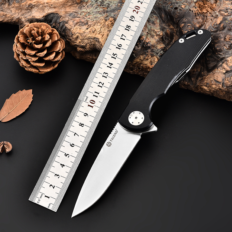 

TIGEND knives automatic hunting knife survival folding blade D2 Steel G10 Ball Bearing EDC utility Camping Self defense tactical outdoor