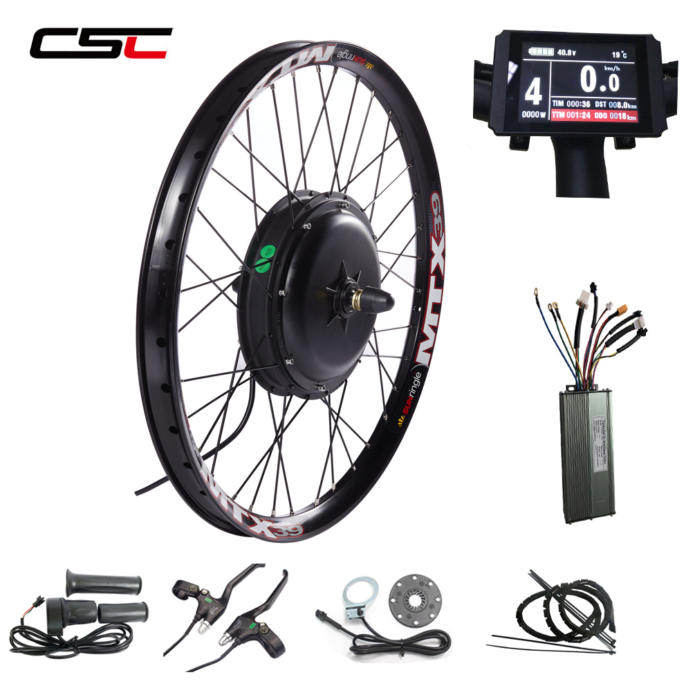 

Regenerative function 48V 1500W Electric bike conversion kit front or rear hub motor wheel disc brake ebike 24-29inch
