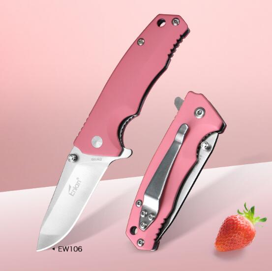 

NEW TOP GRADE OEM Enlan EW106 folding knife 8CR13 blade G10 handle 58-60 hardness camping outdoor pocket EDC tools wholesale price