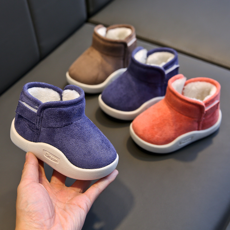 

Winter Infant Snow Boots Girls Boys Boots Warm Plush Cartoon Outdoor Baby Boots Soft Bottom Non-slip Kids Cotton Shoes