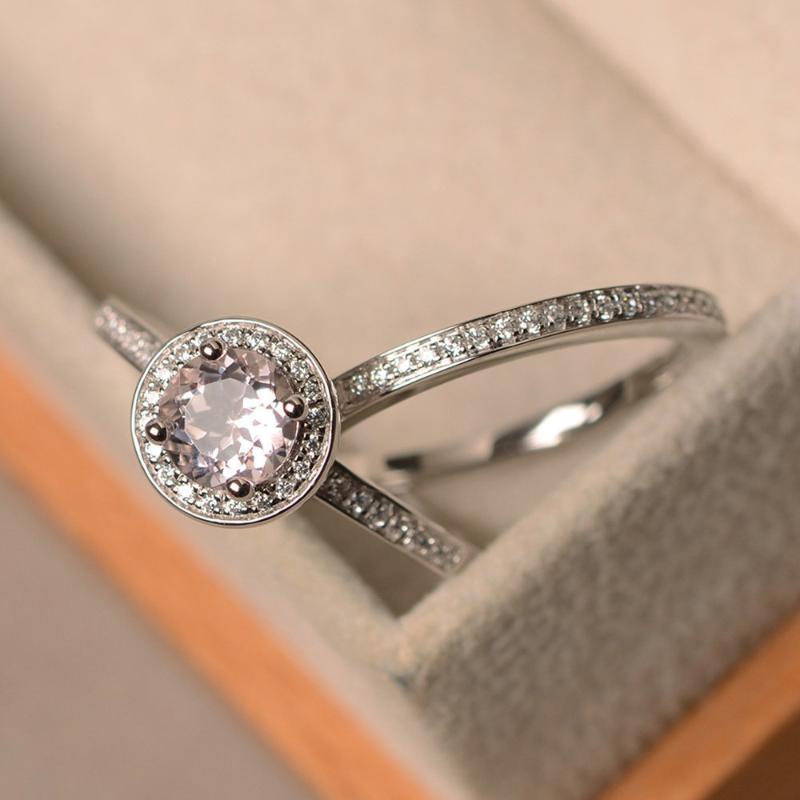 

European and American Popular Jewelry Fashion Luxury New Ladies Wild S925 Sterling Silver Champagne Ring Simple Jewelry