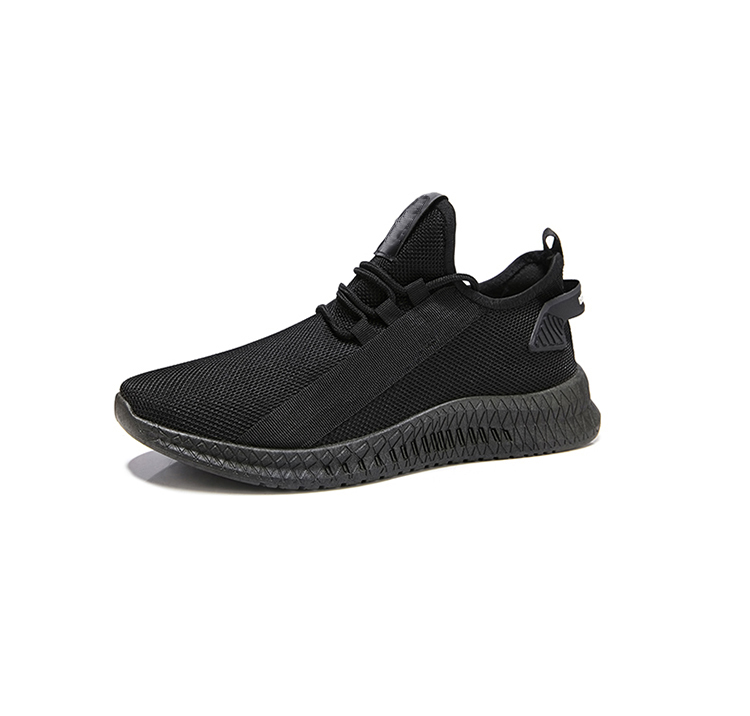 

Fashion Mens shoes autumn 2019 new shoes men breathable tide shoes wild shoe cushion sports and leisure net men's running, Black