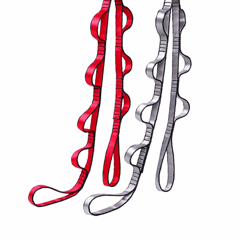

SENOYA SY08 pair for outdoor climbing Extender strap rope for hammock air yoga swing Anti-Gravity extend yoga strap elastic, Red