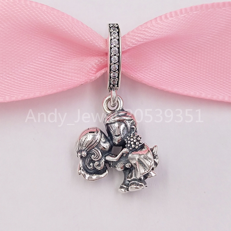 

Authentic 925 Sterling Silver Beads Married Couple Dangle Charm Charms Fits European Pandora Style Jewelry Bracelets & Necklace 798896C01