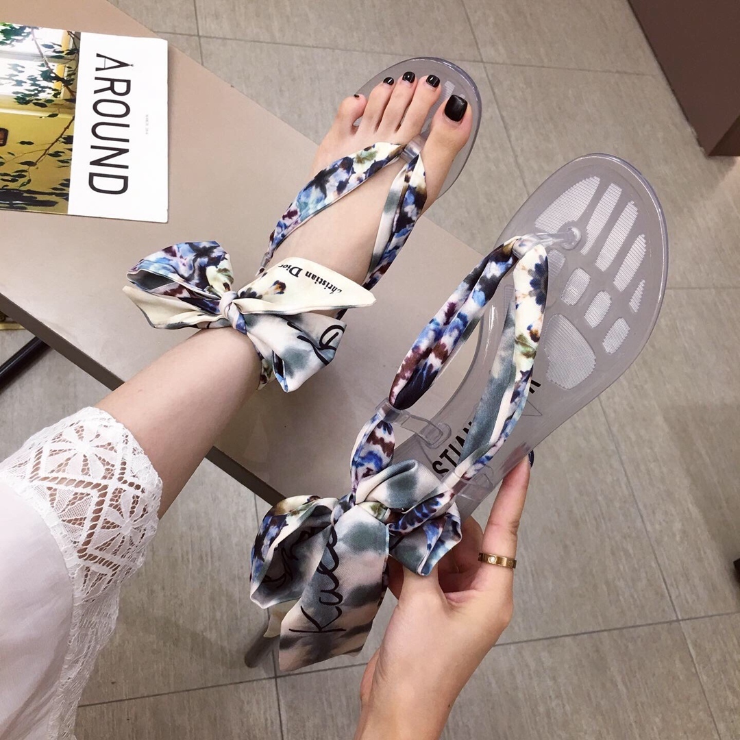 dior scarf sandals