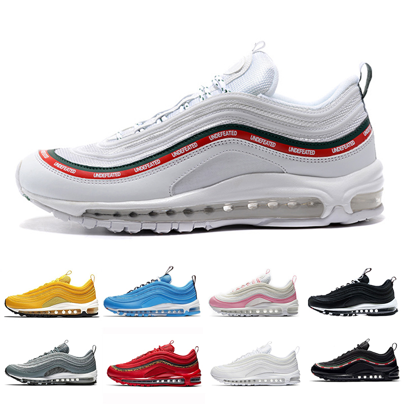 

97s shoes Og Triple white Running shoes OG Metallic Gold Silver Bullet Pink Mens trainer Women sports sneakers