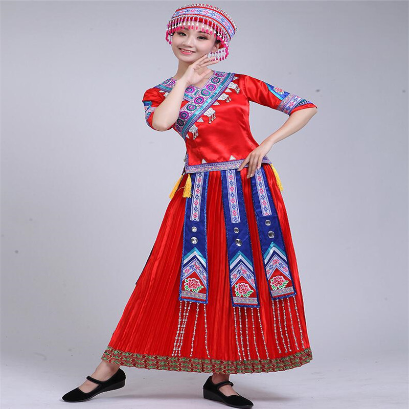 

Cheerleader The New Tibetan Dance Costumes Children's Adult Tibetan Clothing Mongolian Minority Clothes Show Women's Suits, Photo color