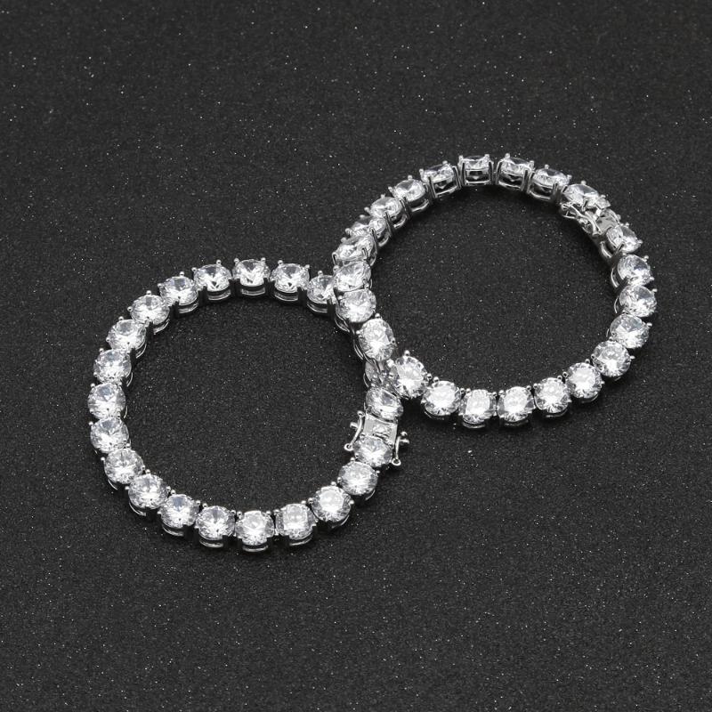

Link, Chain Fashion Hip Hop Miami Cuban Link Bracelet Out Men's Row Of 8mm Zircon Jewelry Gifts