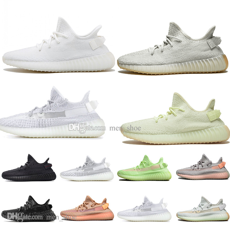 

With Box 2019 Kanye West Clay V2 Static Reflective GID Glow In The Dark Mens Running Shoes Hyperspace True Form Men Sports Designer Sneakers, #10