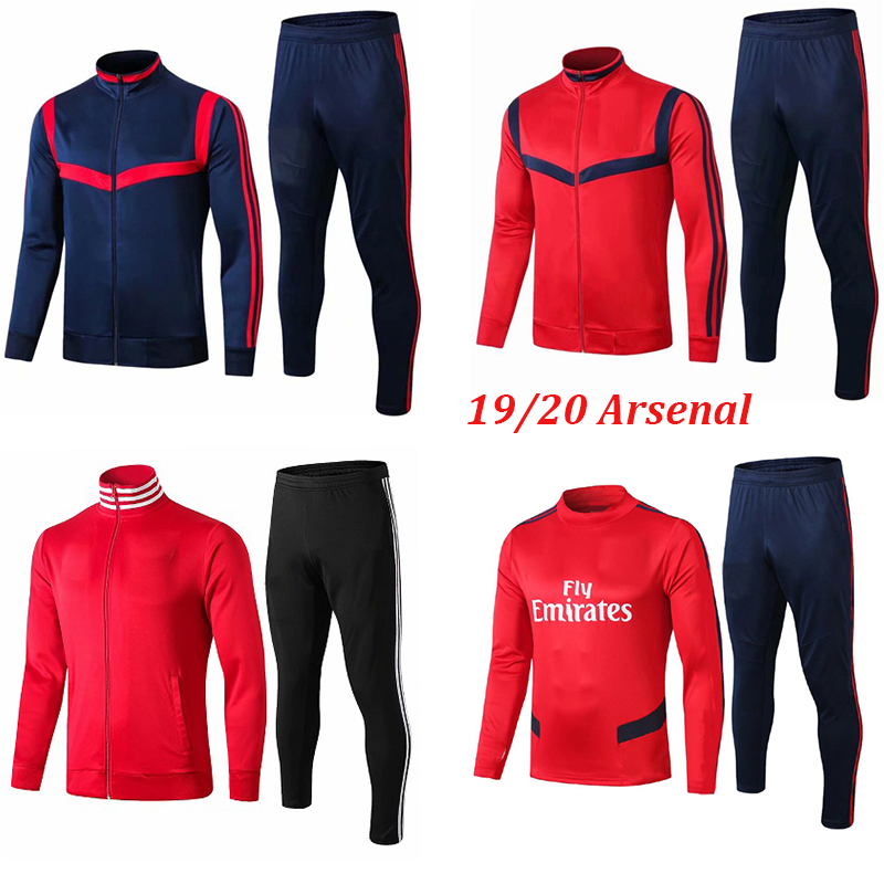 

19 20 Men soccer tracksuit Zip jacket 2019 2020 football tracksuit training suit jogging survetement foot chandal futbol, Black