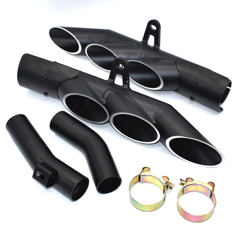 

Motorcycle Exhaust Muffler Middle Pipe Link Connect full system with two exhaust For Z1000 2010-2016