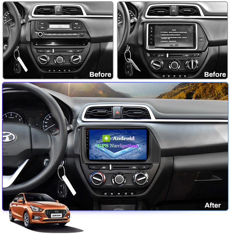 

Android 10 HD Touchscreen DVD car Video radio GPS Navi system For HYUNDAI VERNA-2018