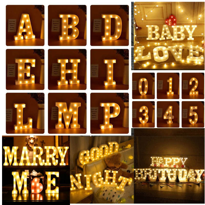 Home Decor Letters Of Alphabet - Tadami Decorative Letters Hanging Wall 26 Letters Alphabet Wall Letter For Children Baby Name Girls Bedroom Wedding Brithday Party Home Decor Letters Led Digital Lights Light Letters Numbers / Like to create your own custom decorative style text?