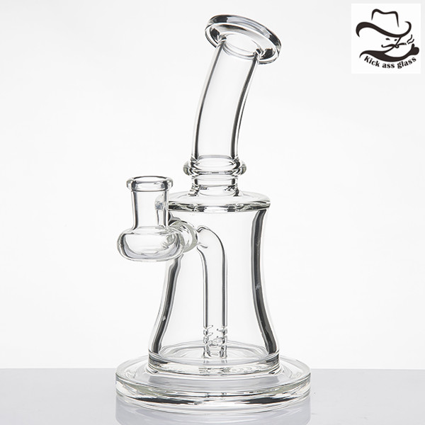 

mini glass bong thick banger hanger 14mm female joint 95mm dia 190mm height 100 glass bong hanger high borosilicate glass 965