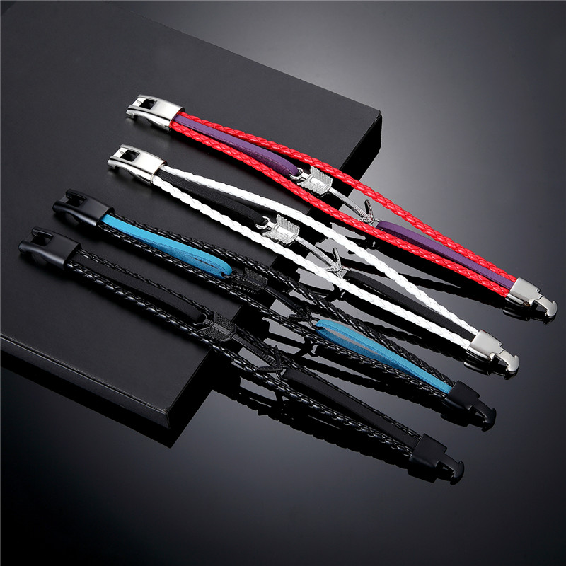 

New Classic Men's Leather Bracelet Fashion Jewelry Multilayer Arrow Bracelet Chain Fashion Rope Men's Gift Pulseira
