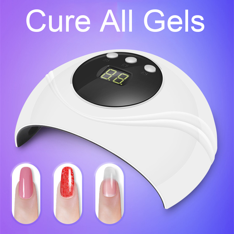 

Yinikiz UV LED Lamp Smart LCD Display 24w Nail Dryer for Curing Nail Art Gel Polish Easy To Carry Manicure Tool
